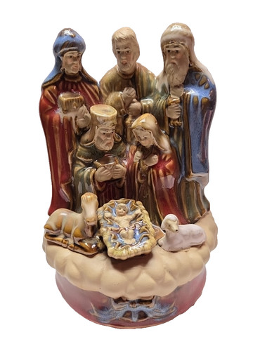 Vintage nativity scene music - scene,