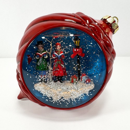 Winter lane snow globe - snow,