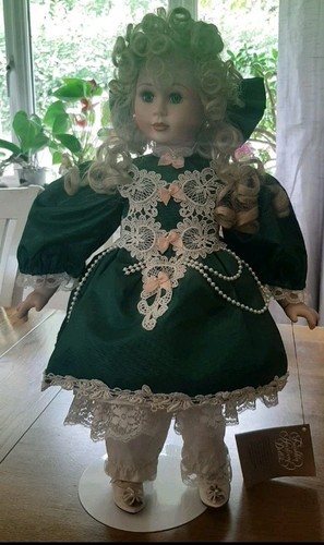 Vintage porcelain musical doll - porcelain,