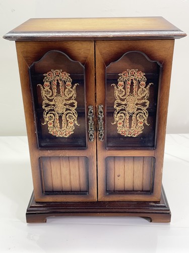 Vintage wooden jewelry - wooden, armoire