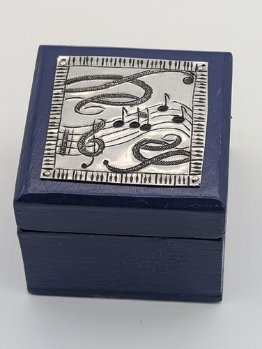 Blue miniature wooden music - wooden,