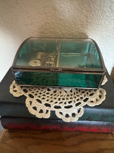 Vintage mcm brass green - &,