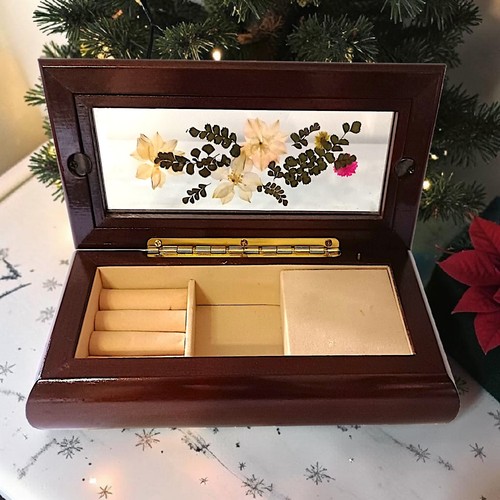 Wood dried pressed flowers - wood,