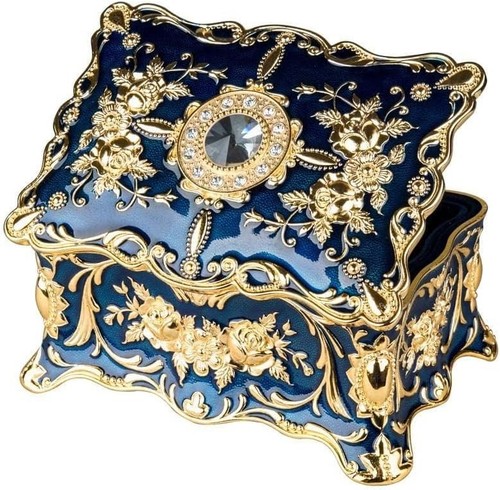 Ornate vintage jewelry box - jewelry,